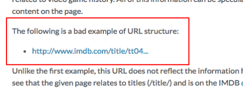 Dette er et eksempel på en dårlig URL - pga. mangel på overskuelig struktur
