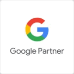 Google logo og Google partner skrevet under