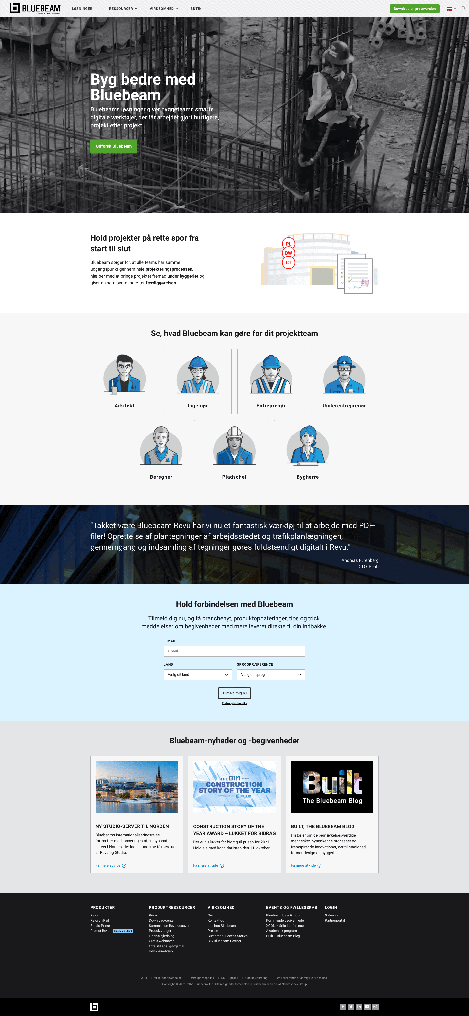 Bluebeam website preview