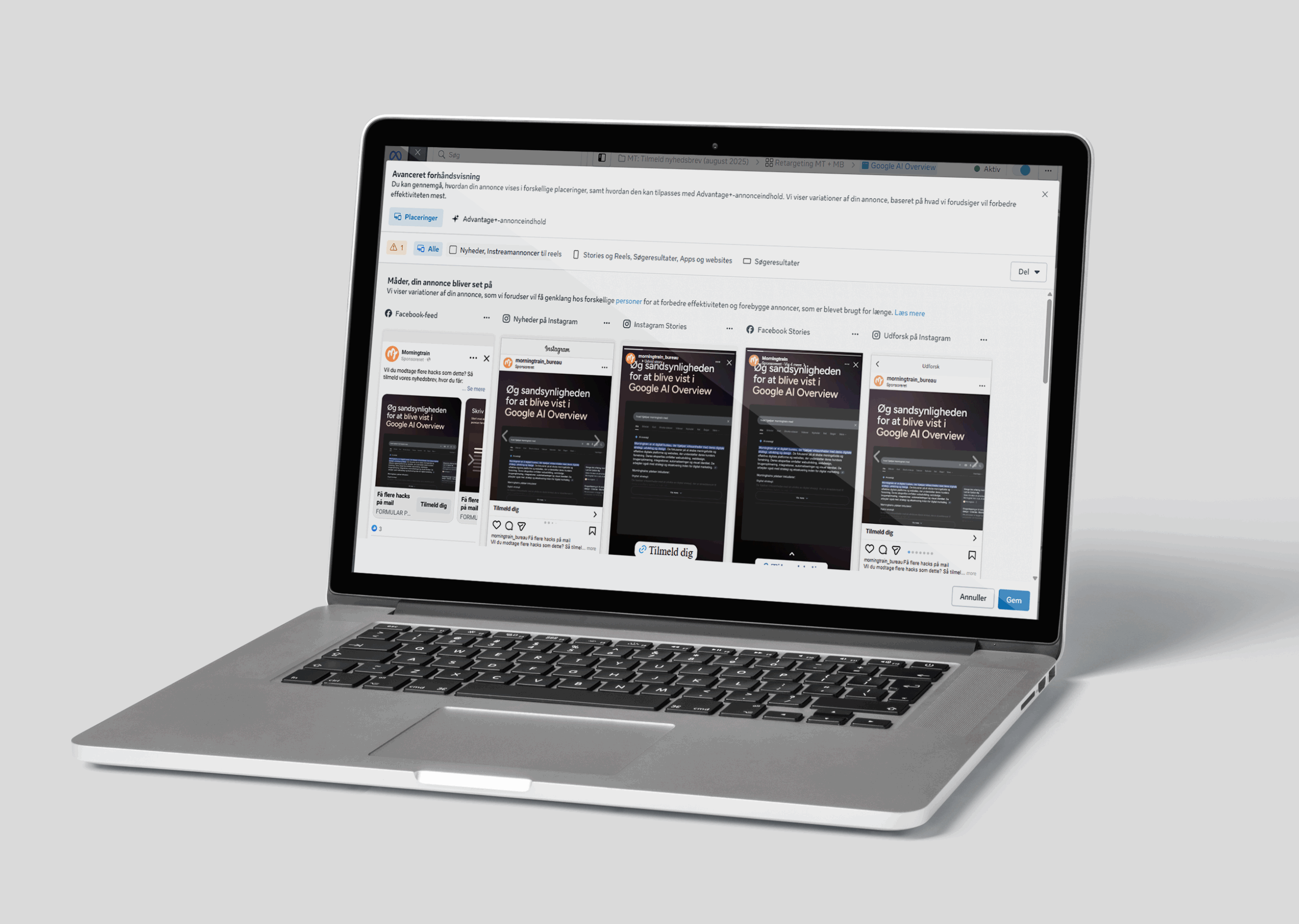 Størrelsesguide sociale medier, billedstørrelser, videostørrelser, Facebook, Instagram, TikTok, LinkedIn